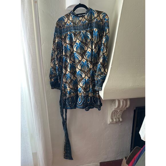 FARM Rio Cocopalm Beige Mini Dress S - Picture 6 of 7